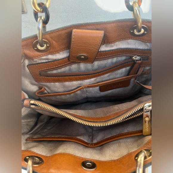 🔥🔥LOW START 🔥🔥Michael Kors Signature Cynthia Medium Satchel Shoulder Bag - Picture 5 of 13